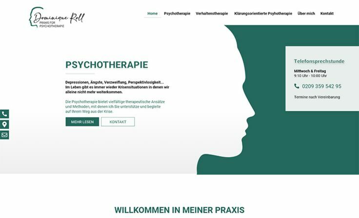 Webdesign Psychotherapie Dominique Roll